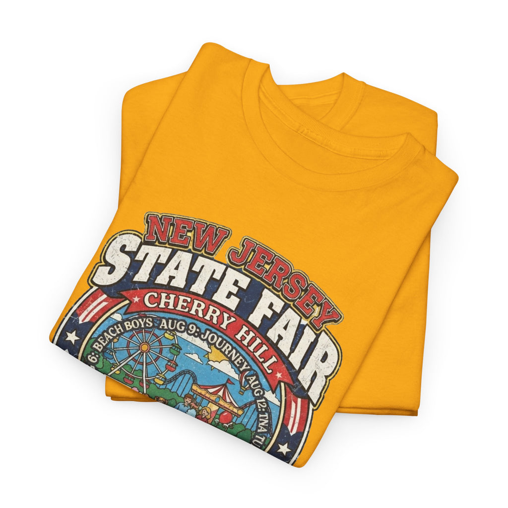 Nj State Fair 1986 vintage graphic Unisex Heavy Cotton Tee