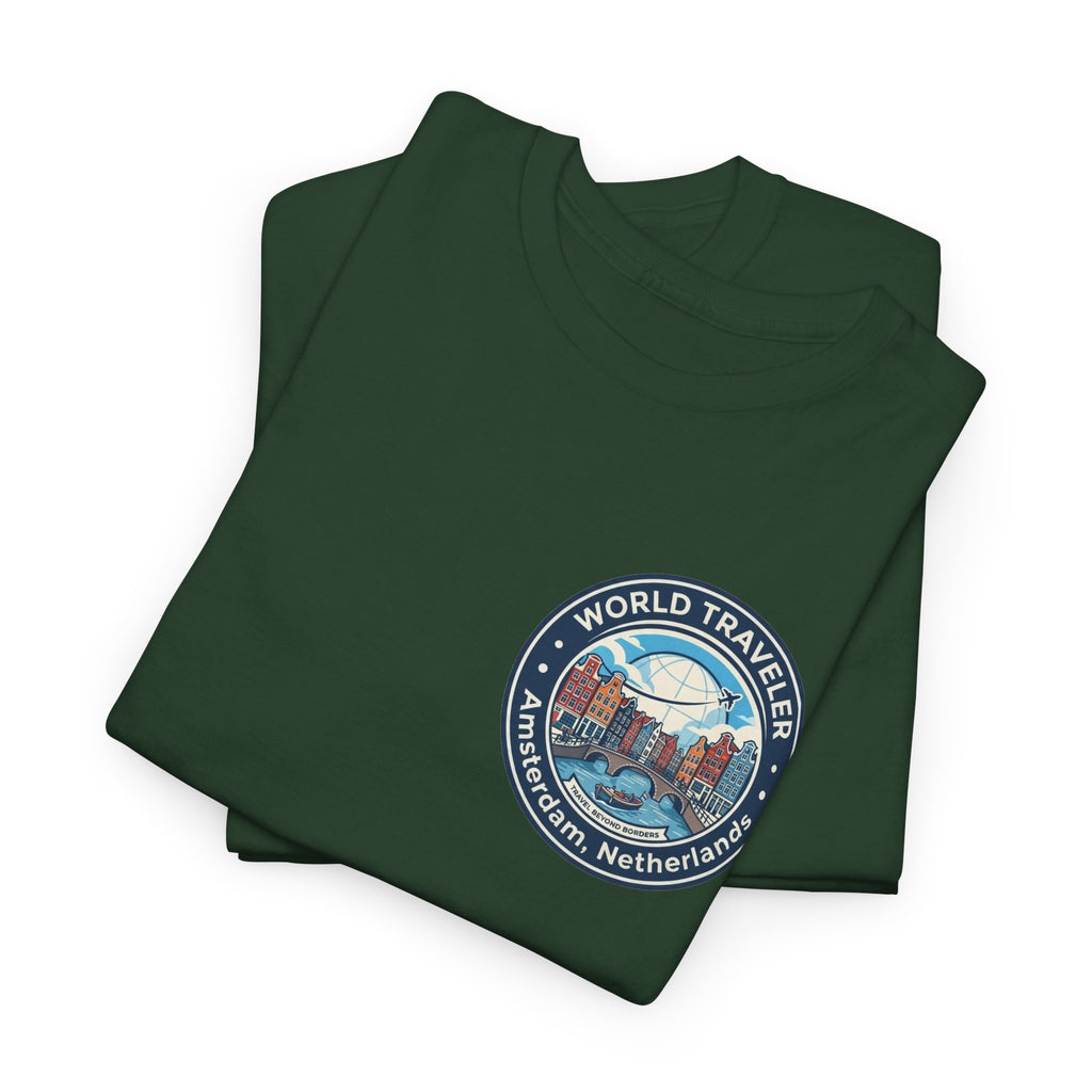 Amsterdam World Traveler Unisex Heavy Cotton Tee