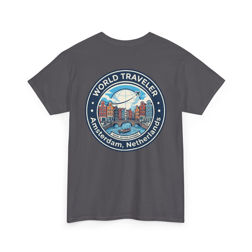 Amsterdam World Traveler Unisex Heavy Cotton Tee