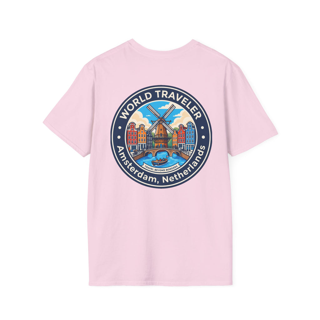 Amsterdam World Traveler Unisex Softstyle T-Shirt