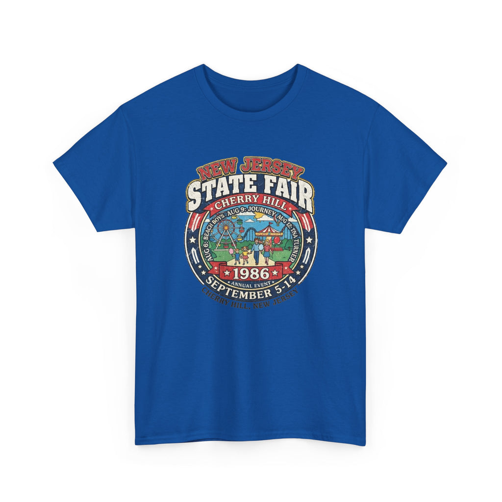 Nj State Fair 1986 vintage graphic Unisex Heavy Cotton Tee