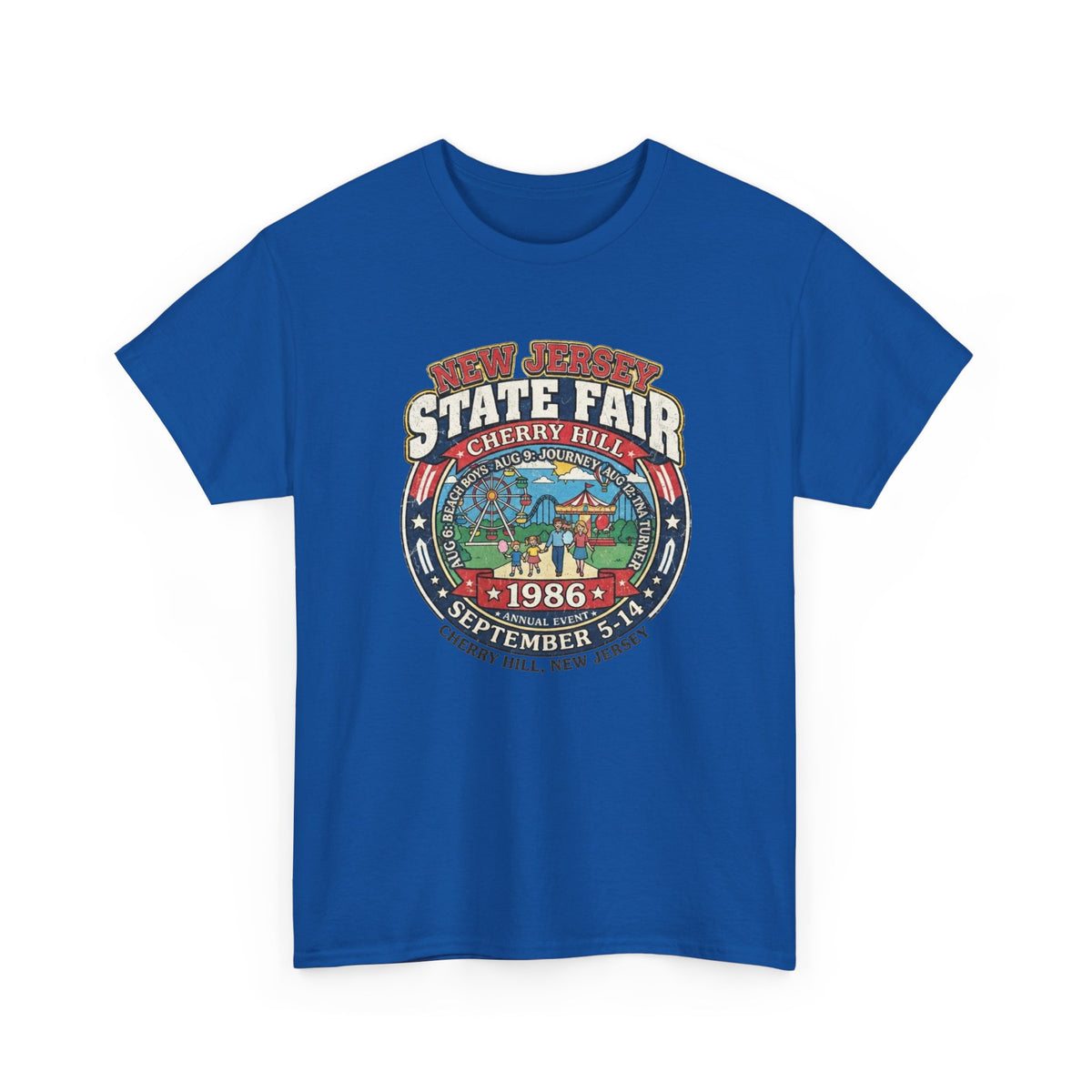 Nj State Fair 1986 vintage graphic Unisex Heavy Cotton Tee