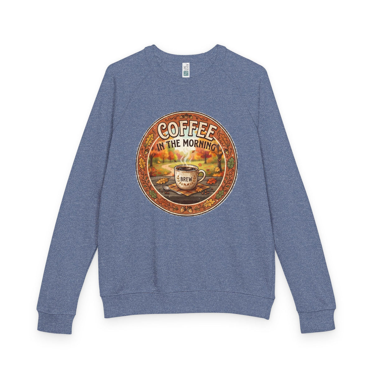 Coffee in the Morning Unisex French Terry Raglan Crewneck