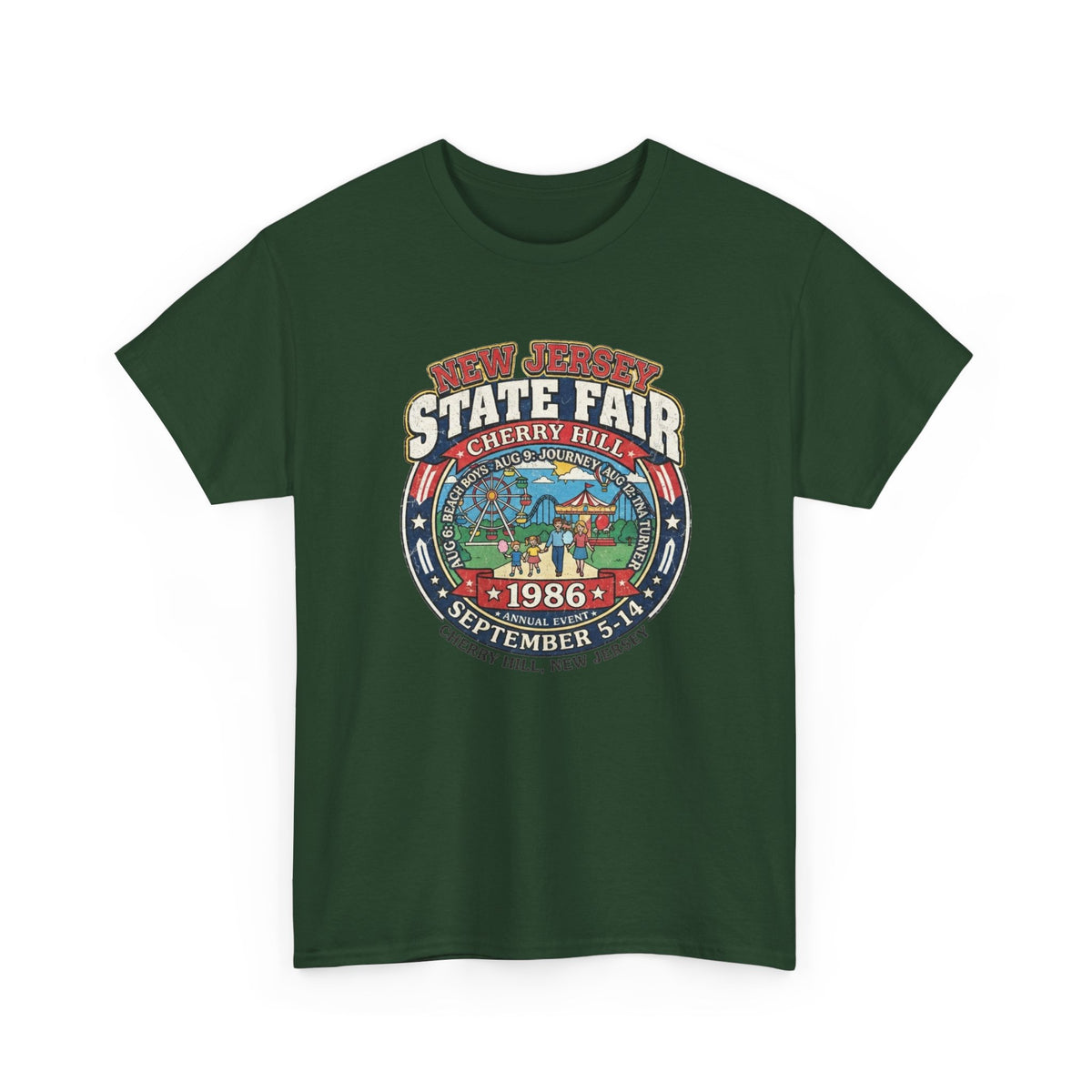 Nj State Fair 1986 vintage graphic Unisex Heavy Cotton Tee