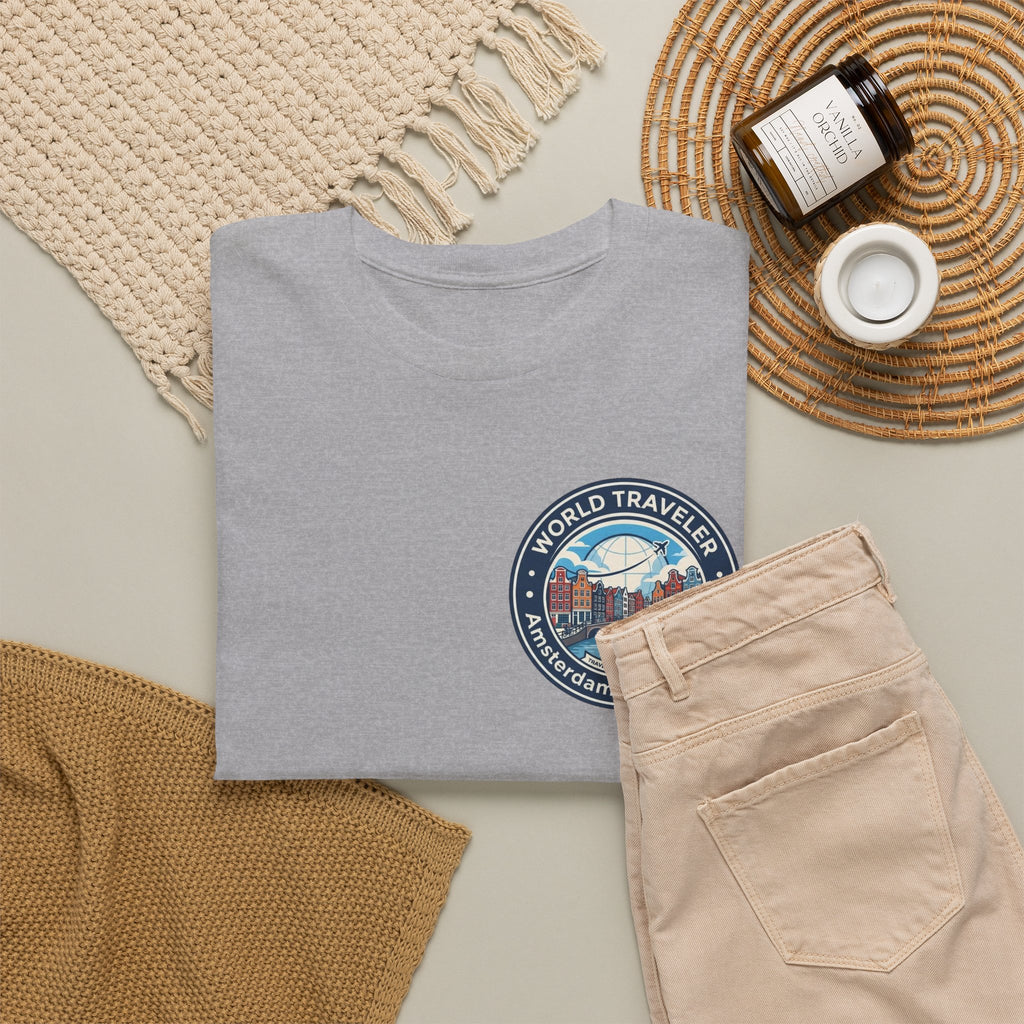 Amsterdam World Traveler Unisex Heavy Cotton Tee