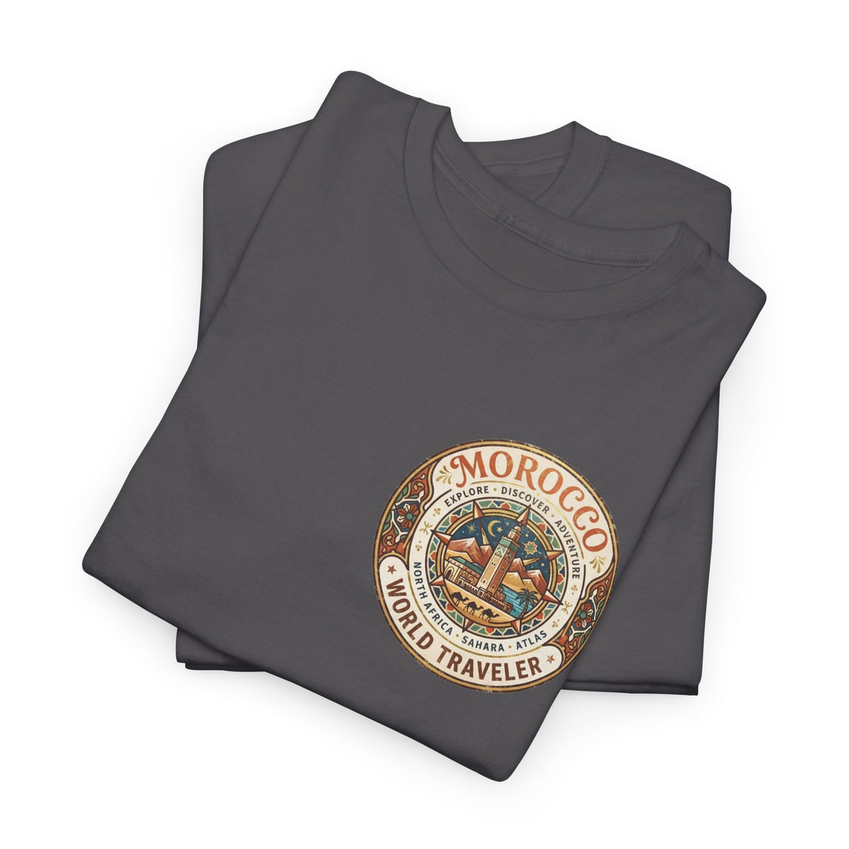 Morocco World Traveler Unisex Heavy Cotton Tee