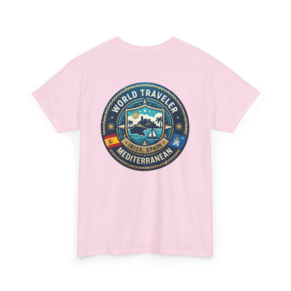 Ibiza, Spain World Traveler Unisex Heavy Cotton Tee