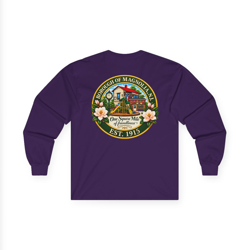 Magnolia, NJ Front and Back Logo Long Sleeve Tee Unisex Ultra Cotton
