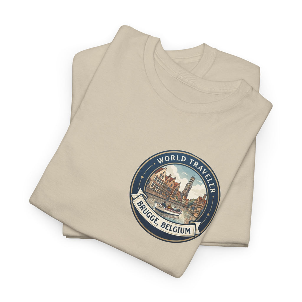 Brugge, Belgium World Traveler Unisex Heavy Cotton Tee