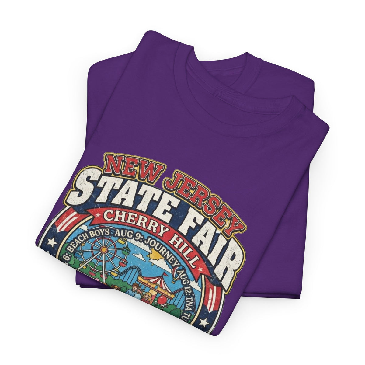 Nj State Fair 1986 vintage graphic Unisex Heavy Cotton Tee