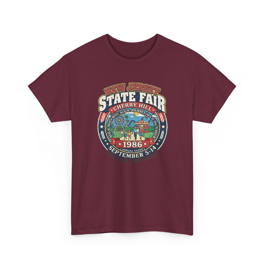Nj State Fair 1986 vintage graphic Unisex Heavy Cotton Tee