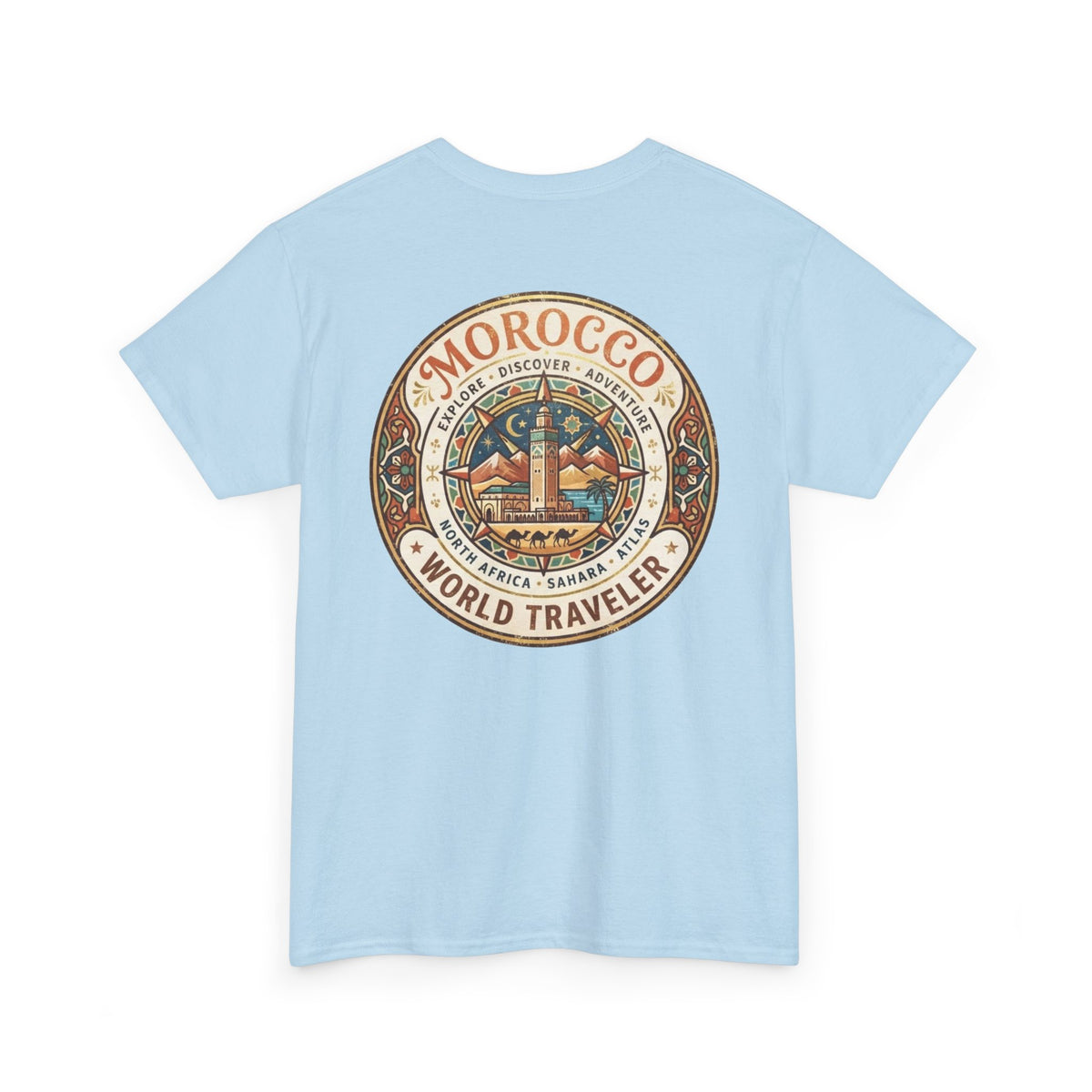 Morocco World Traveler Unisex Heavy Cotton Tee