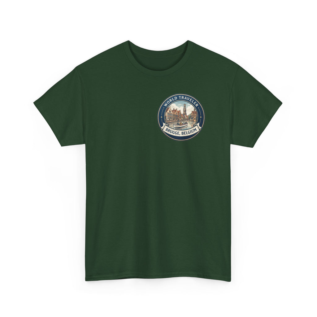 Brugge, Belgium World Traveler Unisex Heavy Cotton Tee