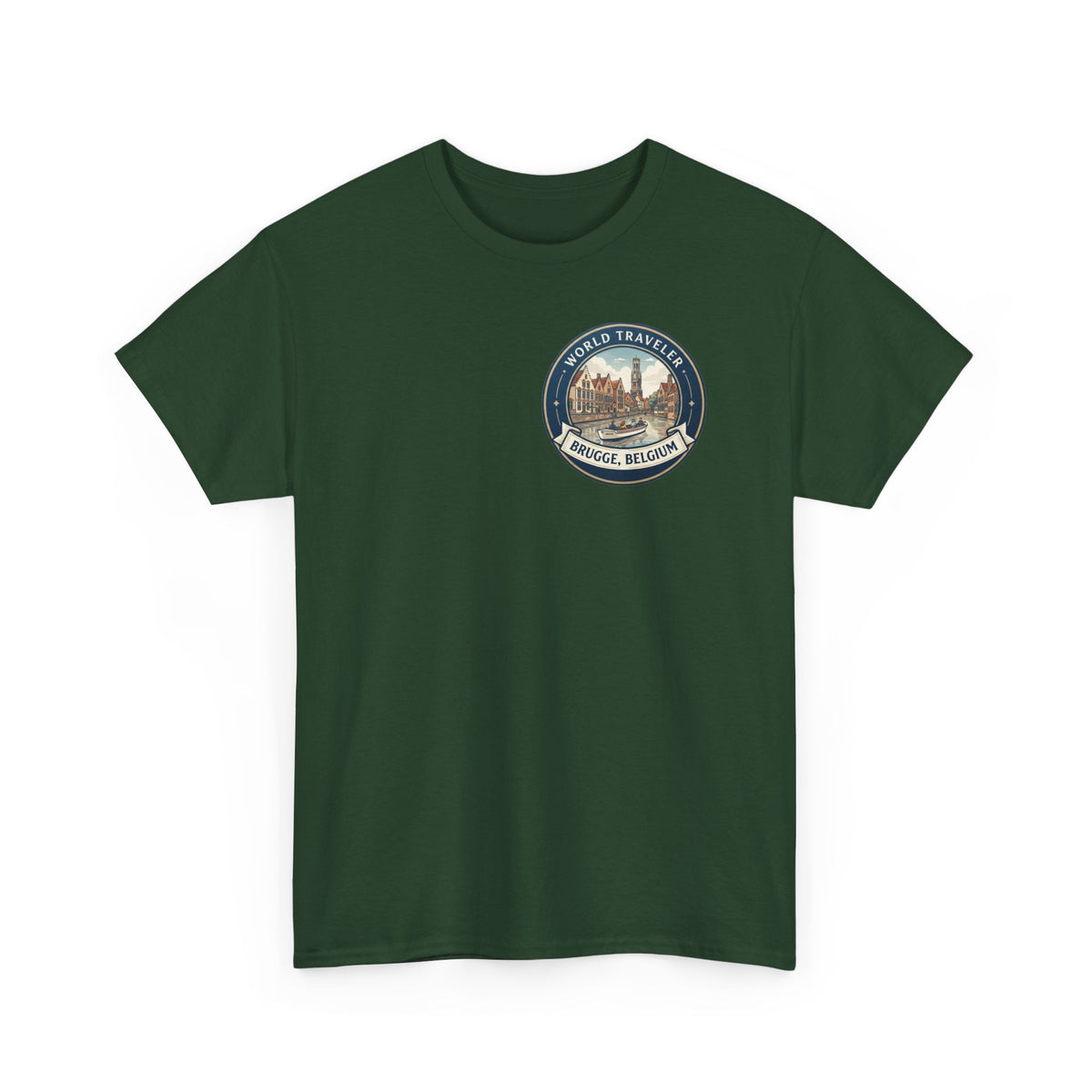 Brugge, Belgium World Traveler Unisex Heavy Cotton Tee