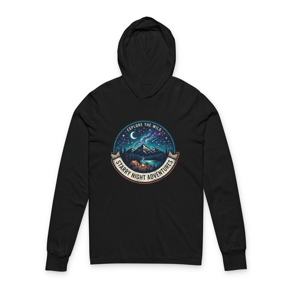 Starry Night Unisex Hooded Long Sleeve Tee