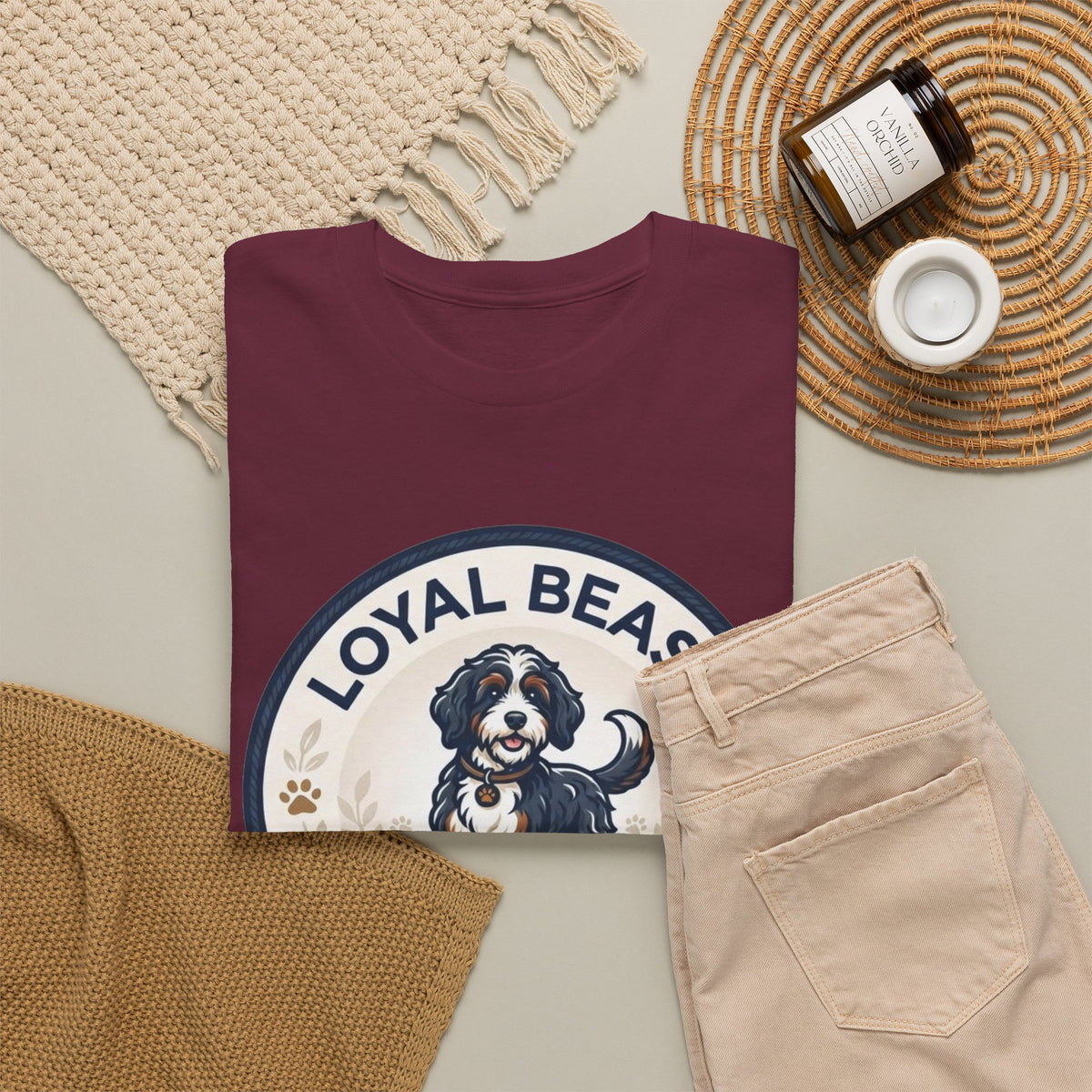 Loyal Beast Bernadoodle Unisex Heavy Cotton Tee