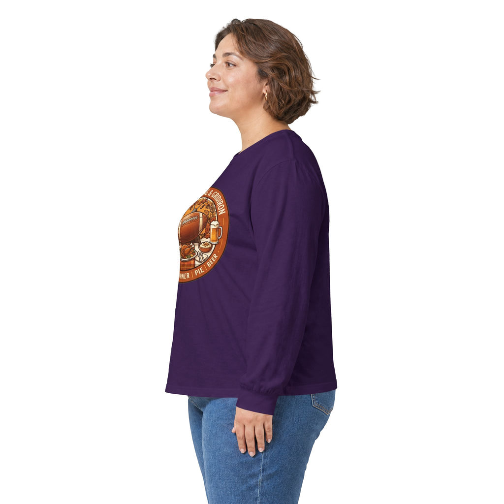 Thanksgiving Football Unisex Ultra Cotton Long Sleeve Tee