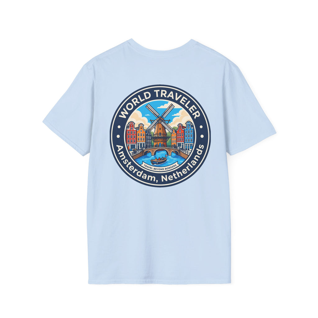 Amsterdam World Traveler Unisex Softstyle T-Shirt