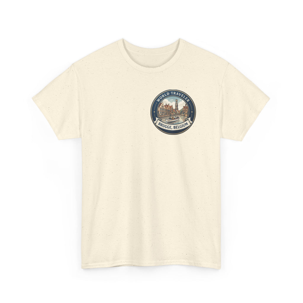 Brugge, Belgium World Traveler Unisex Heavy Cotton Tee