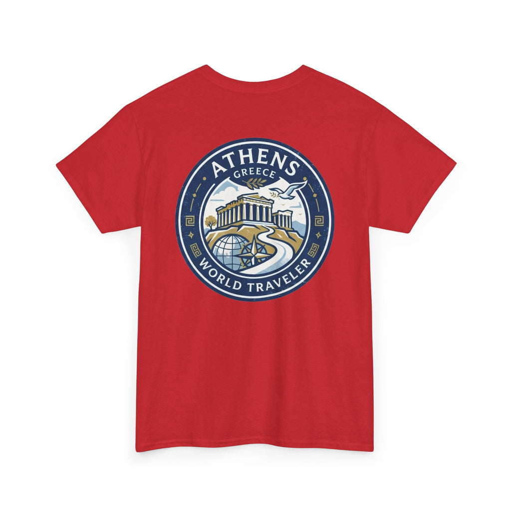 Athens, Greece World Traveler Unisex Heavy Cotton Tee