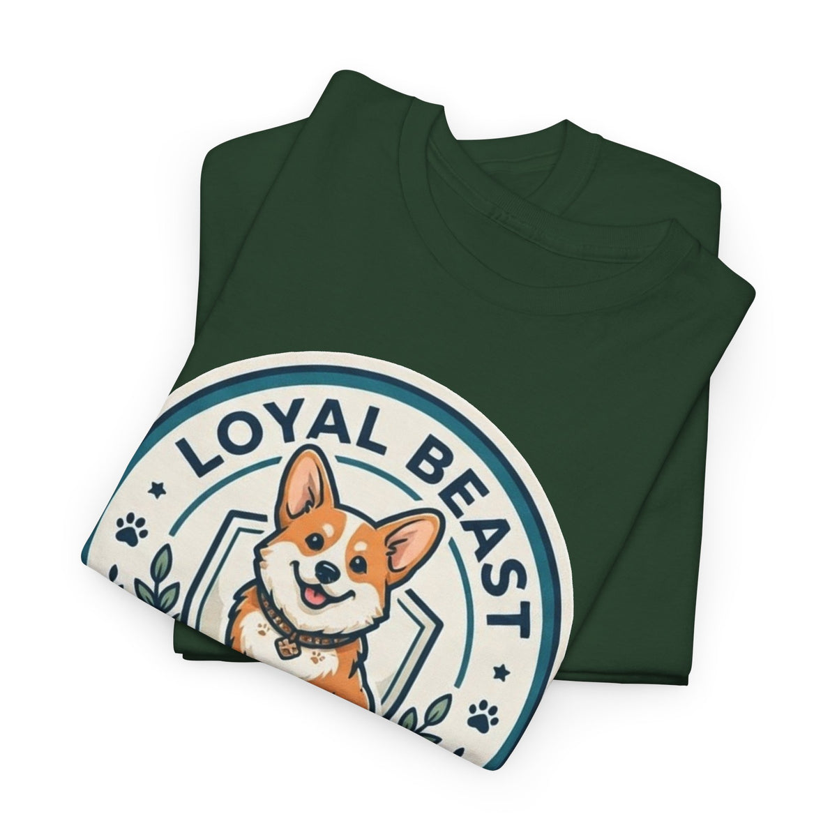 Loyal Beast Corgi Unisex Heavy Cotton Tee