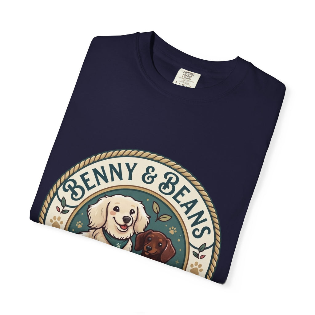 T-Shirt — Penny & Beans Vintage Dog Patch Graphic