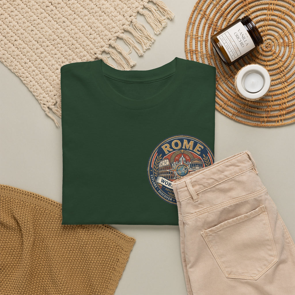 Rome, Italy World Traveler Unisex Heavy Cotton Tee