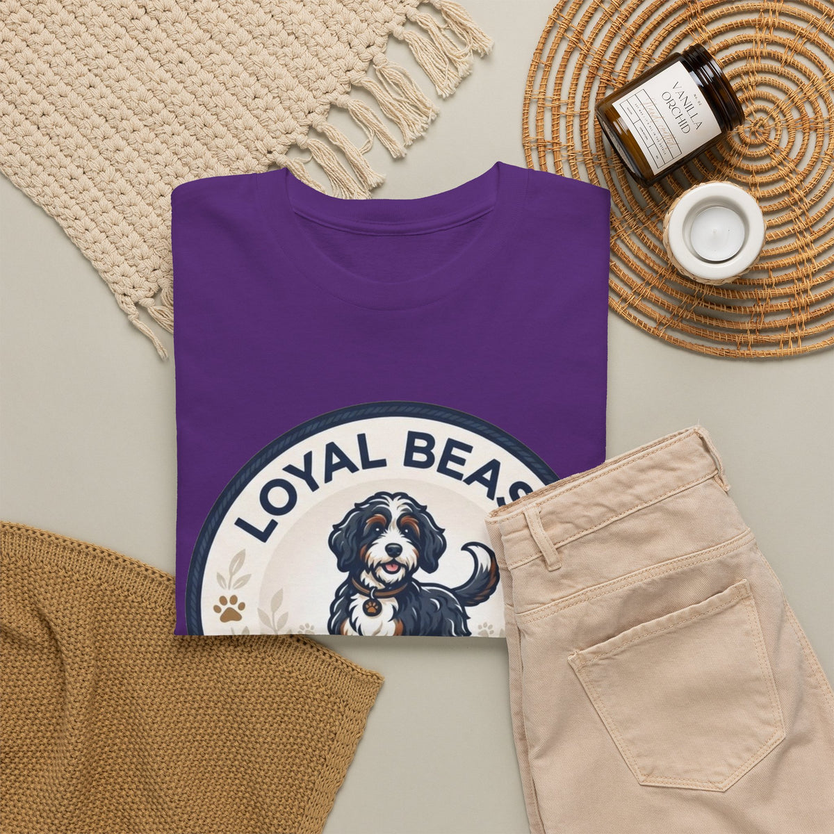 Loyal Beast Bernadoodle Unisex Heavy Cotton Tee