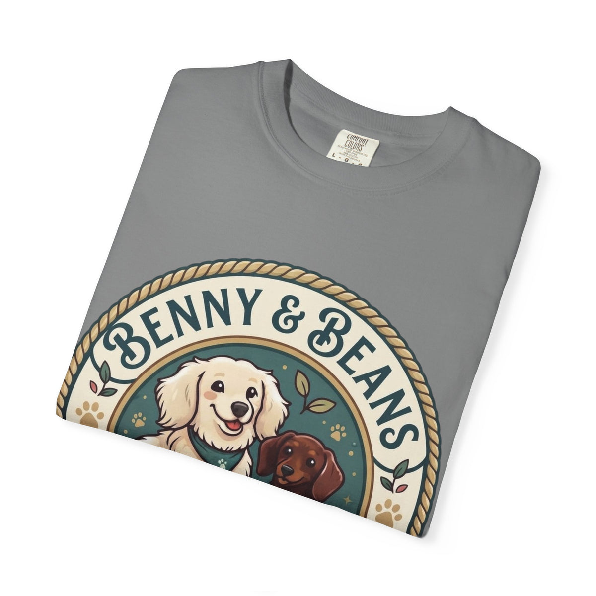 Benny & Beans Puppy Circle Graphic T-Shirt