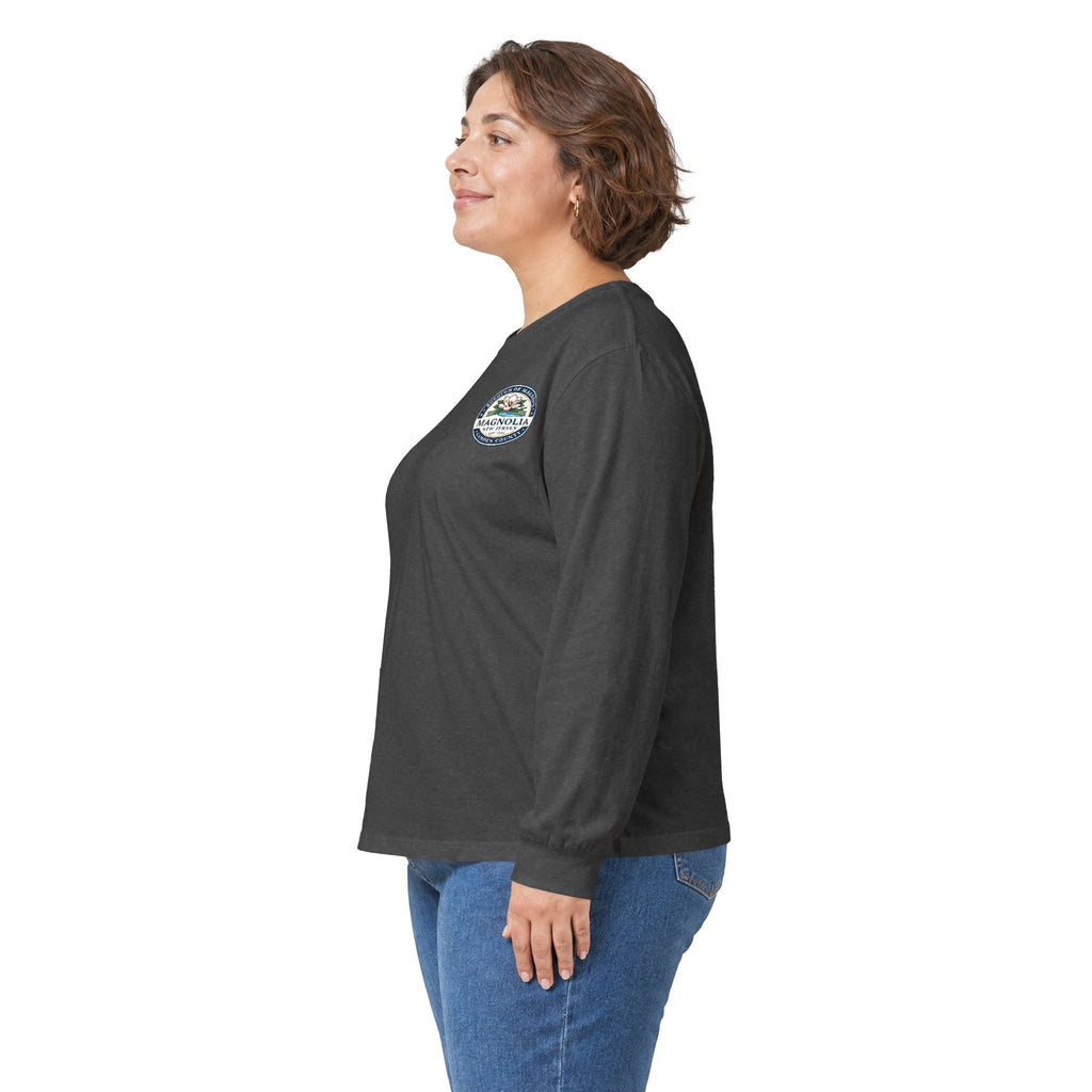 Magnolia, NJ Front and Back Logo Long Sleeve Tee Unisex Ultra Cotton
