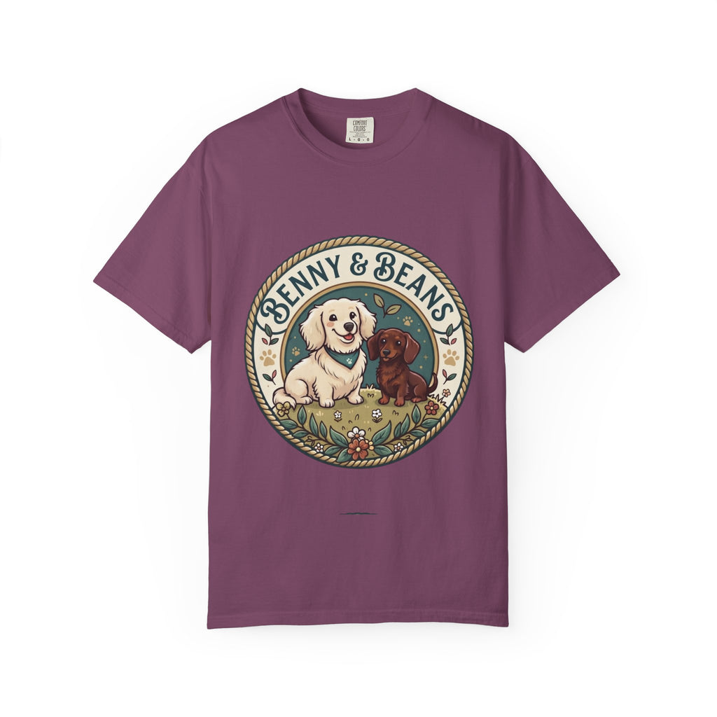 T-Shirt — Penny & Beans Vintage Dog Patch Graphic