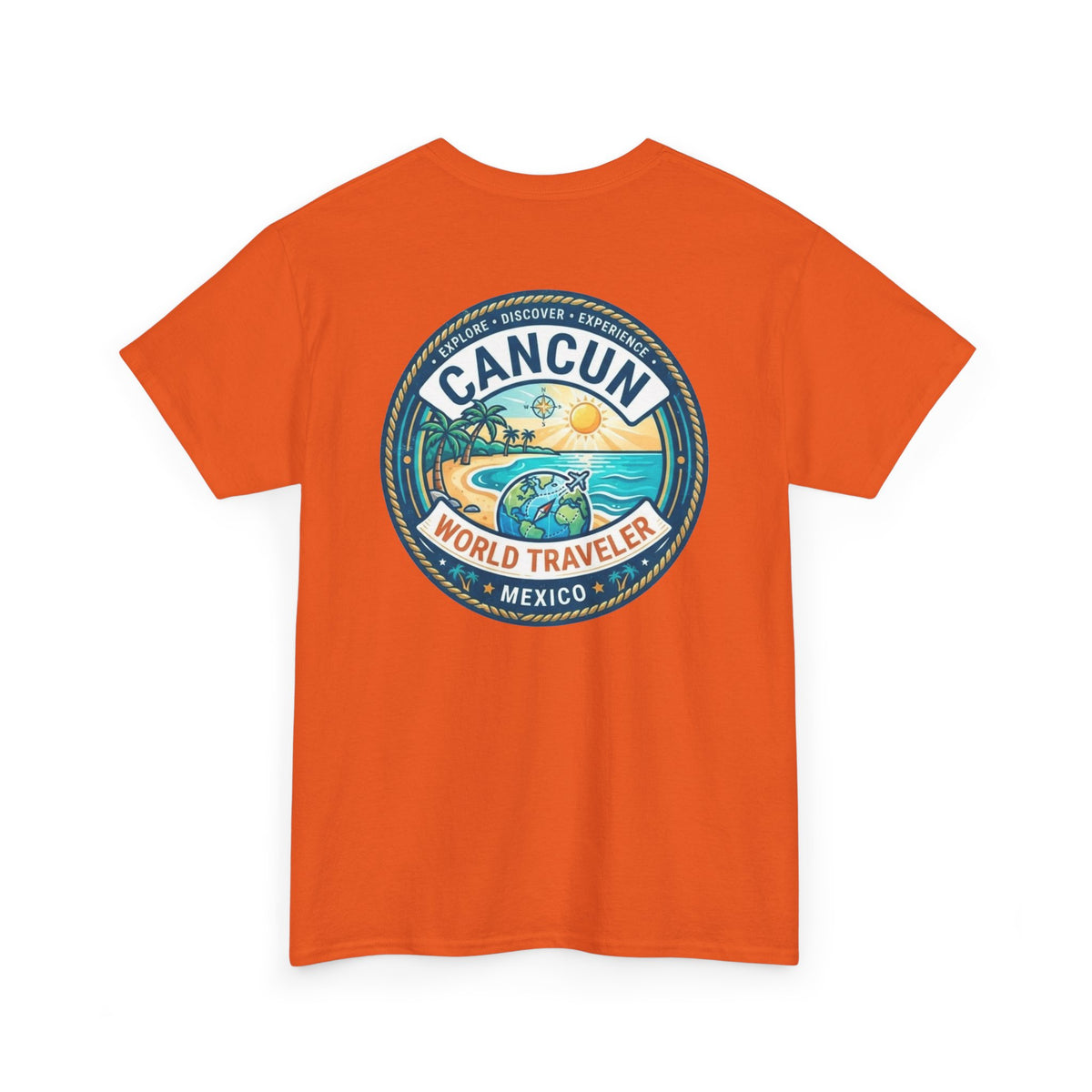 Cancun, Mexico World Traveler Unisex Heavy Cotton Tee