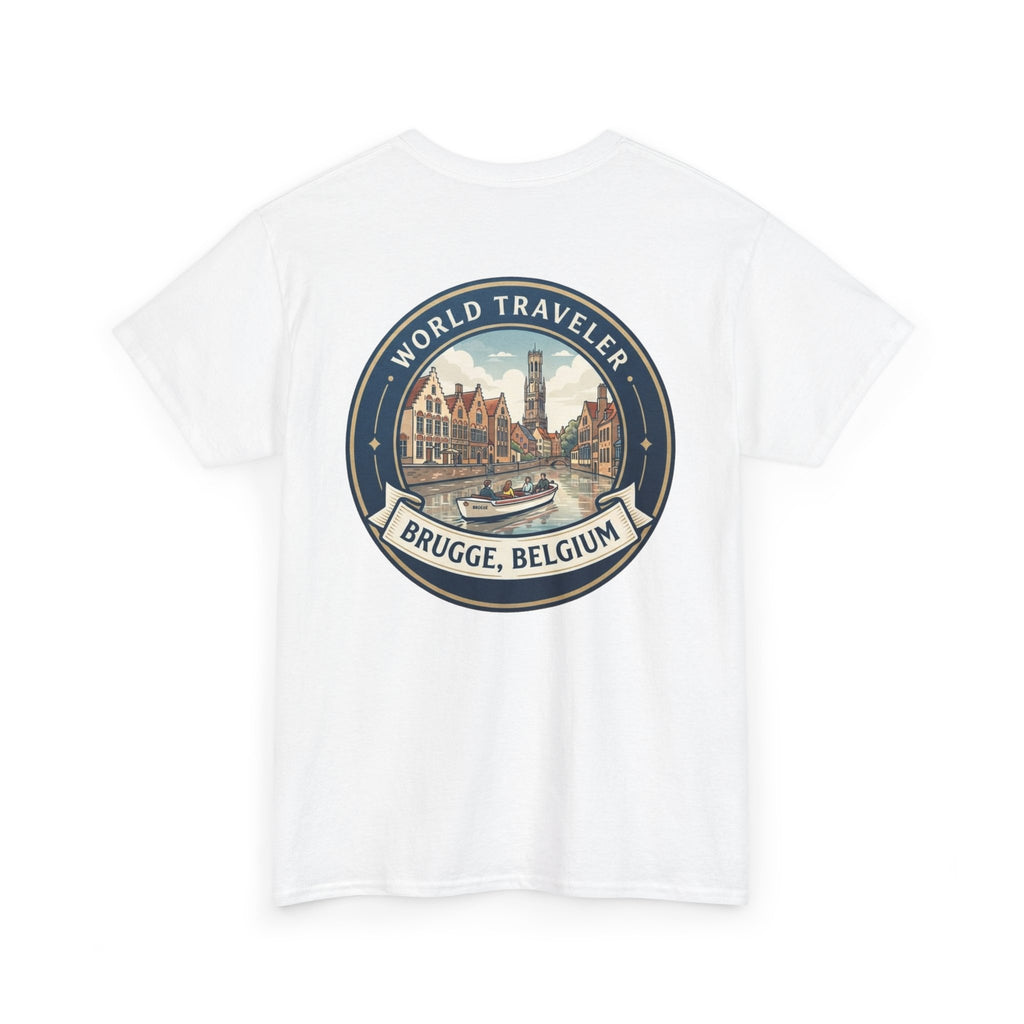 Brugge, Belgium World Traveler Unisex Heavy Cotton Tee