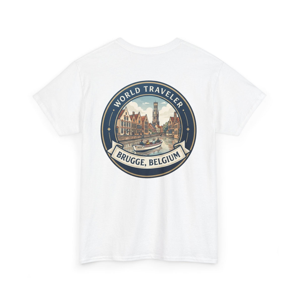 Brugge, Belgium World Traveler Unisex Heavy Cotton Tee