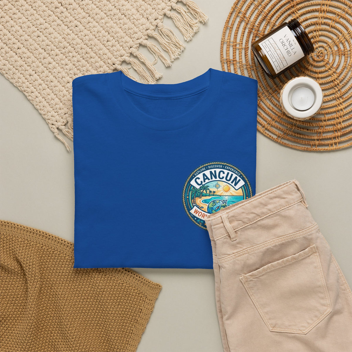 Cancun, Mexico World Traveler Unisex Heavy Cotton Tee