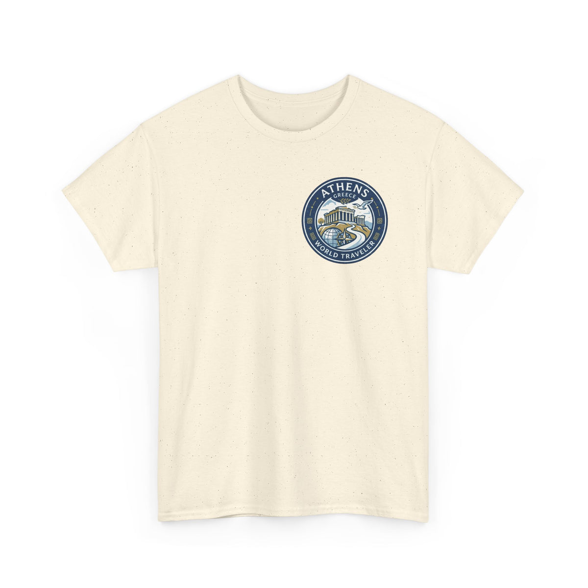 Athens, Greece World Traveler Unisex Heavy Cotton Tee