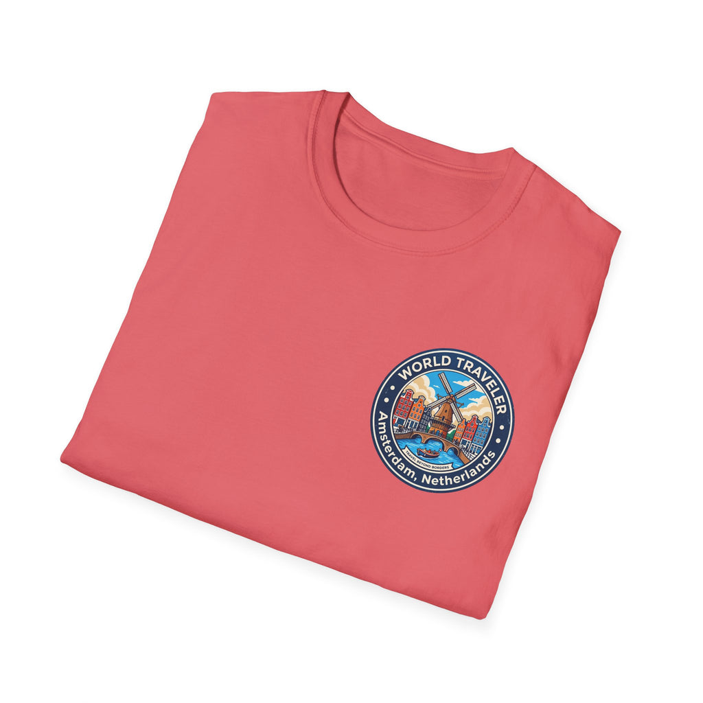Amsterdam World Traveler Unisex Softstyle T-Shirt