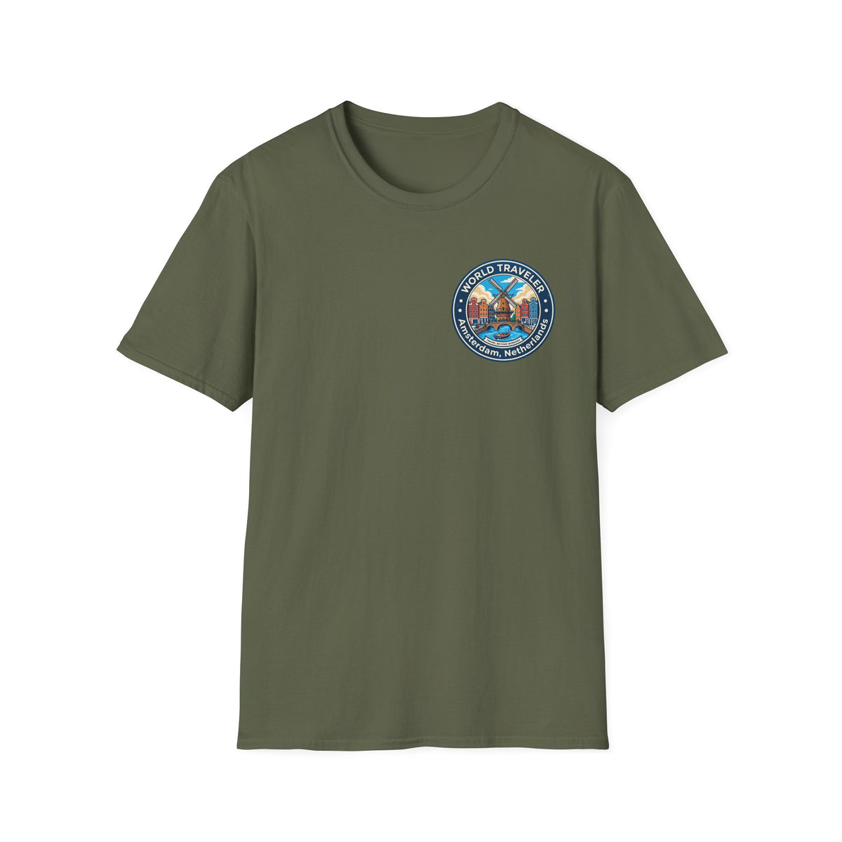 Amsterdam World Traveler Unisex Softstyle T-Shirt