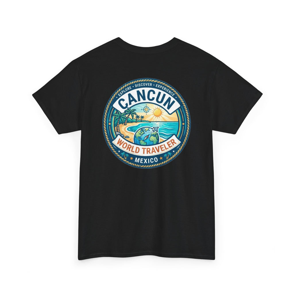 Cancun, Mexico World Traveler Unisex Heavy Cotton Tee