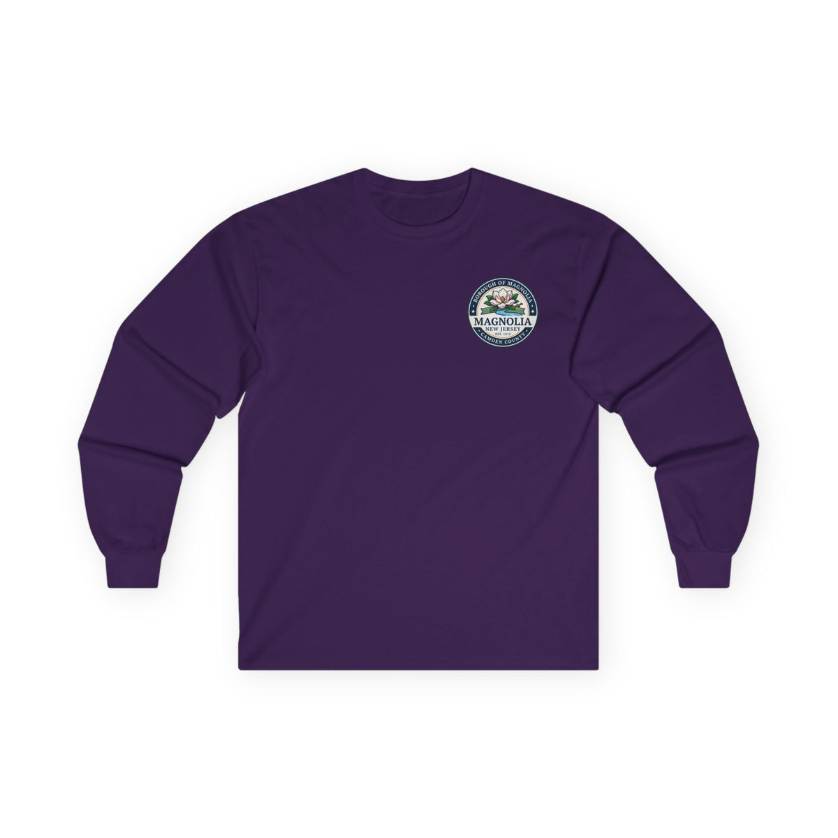 Magnolia, NJ Front and Back Logo Long Sleeve Tee Unisex Ultra Cotton