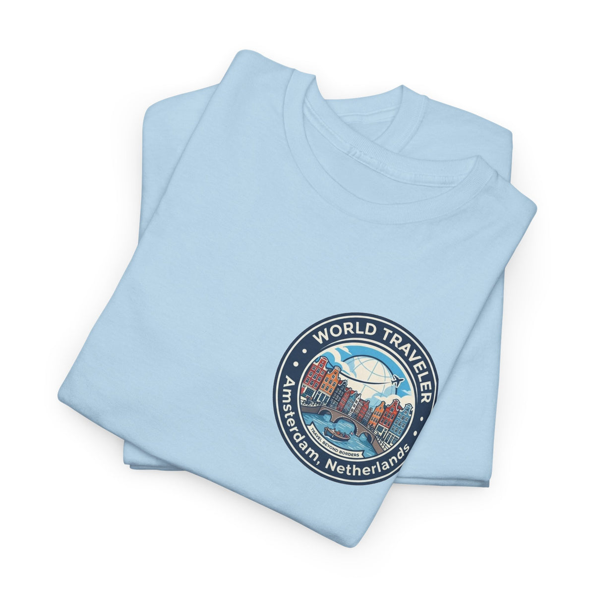 Amsterdam World Traveler Unisex Heavy Cotton Tee