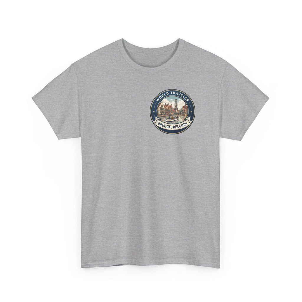 Brugge, Belgium World Traveler Unisex Heavy Cotton Tee