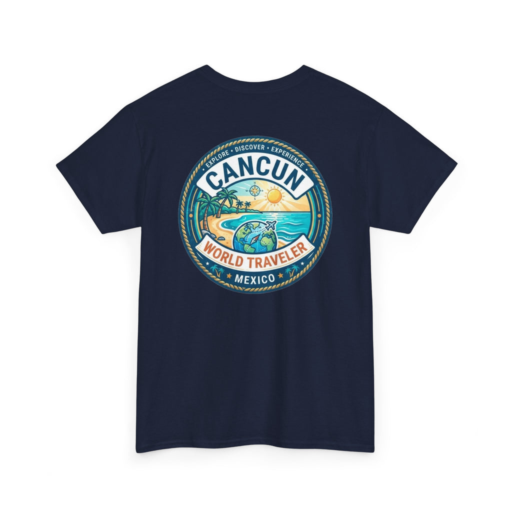 Cancun, Mexico World Traveler Unisex Heavy Cotton Tee