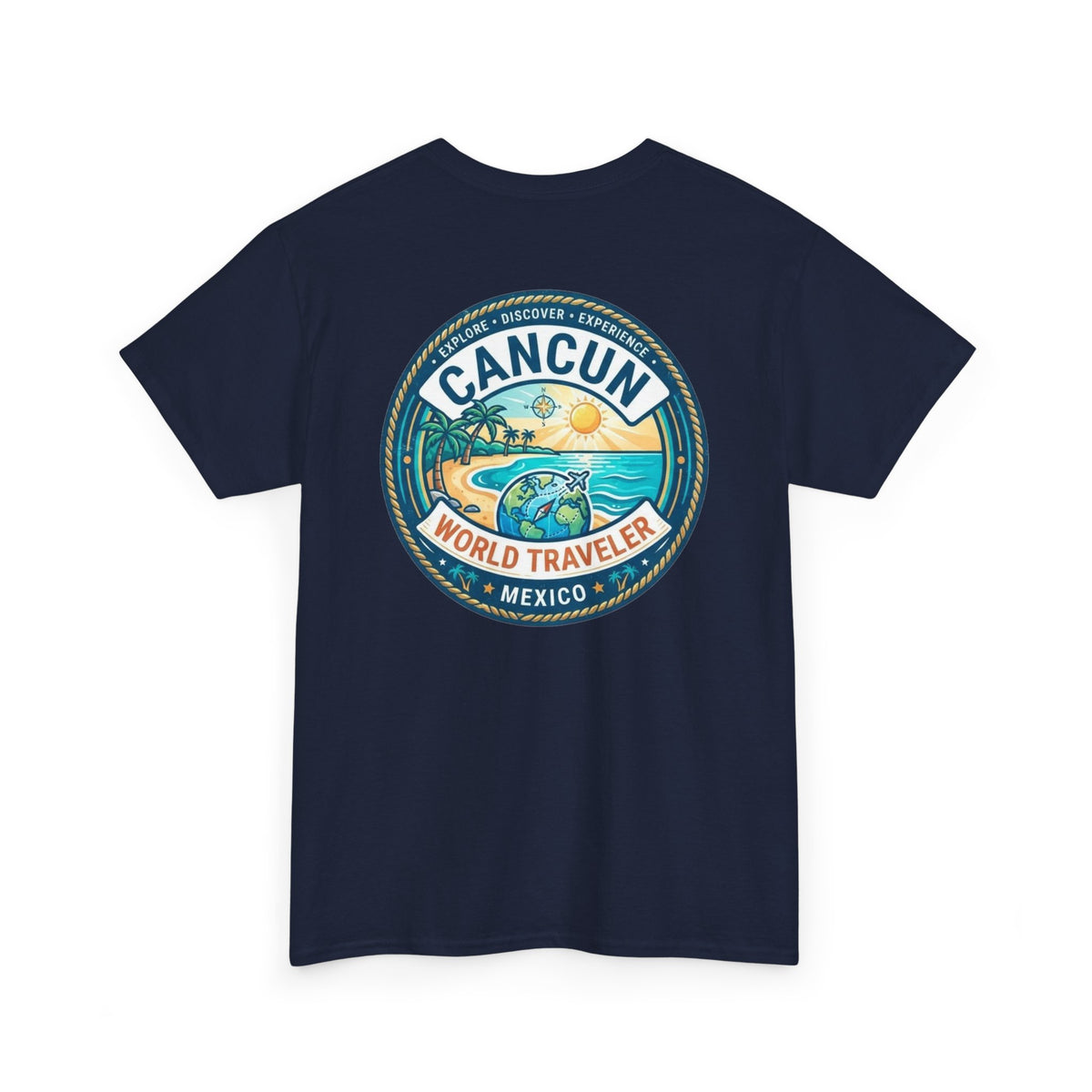 Cancun, Mexico World Traveler Unisex Heavy Cotton Tee