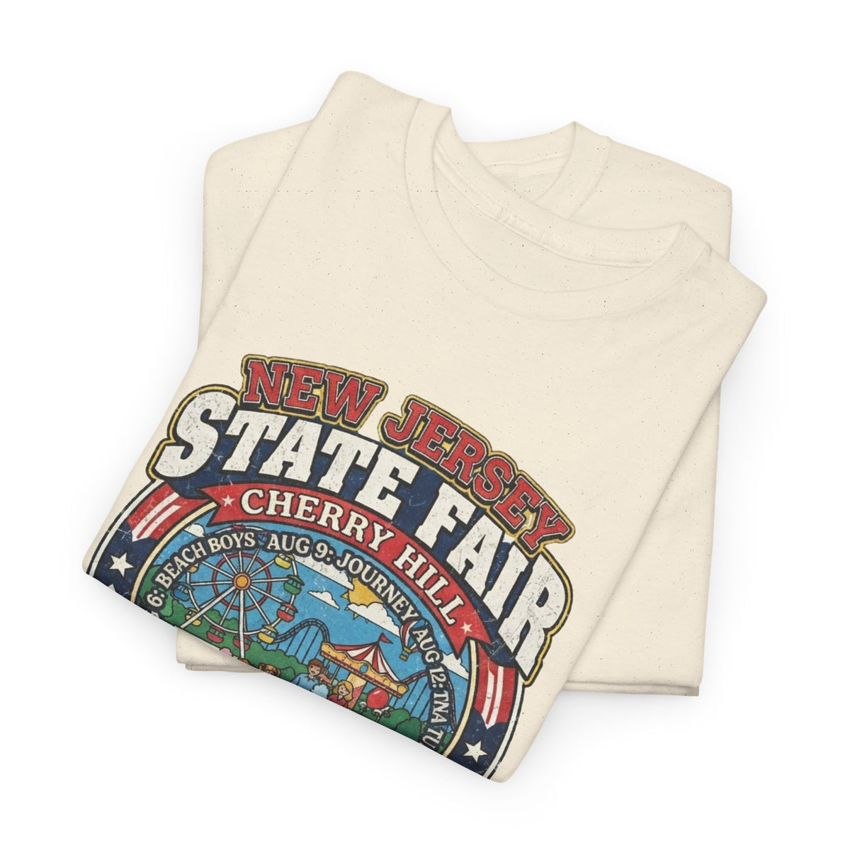 Nj State Fair 1986 vintage graphic Unisex Heavy Cotton Tee