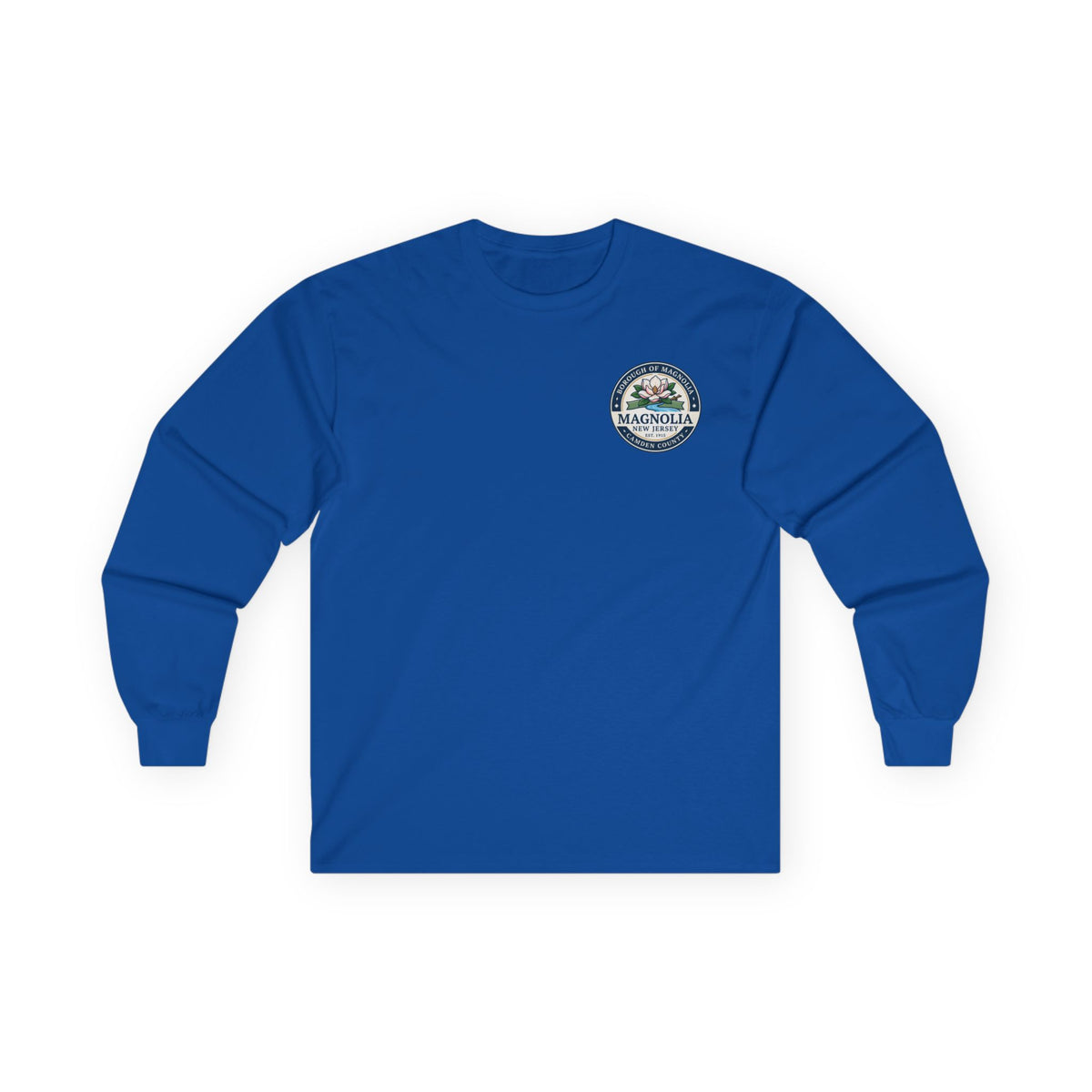 Magnolia, NJ Front and Back Logo Long Sleeve Tee Unisex Ultra Cotton
