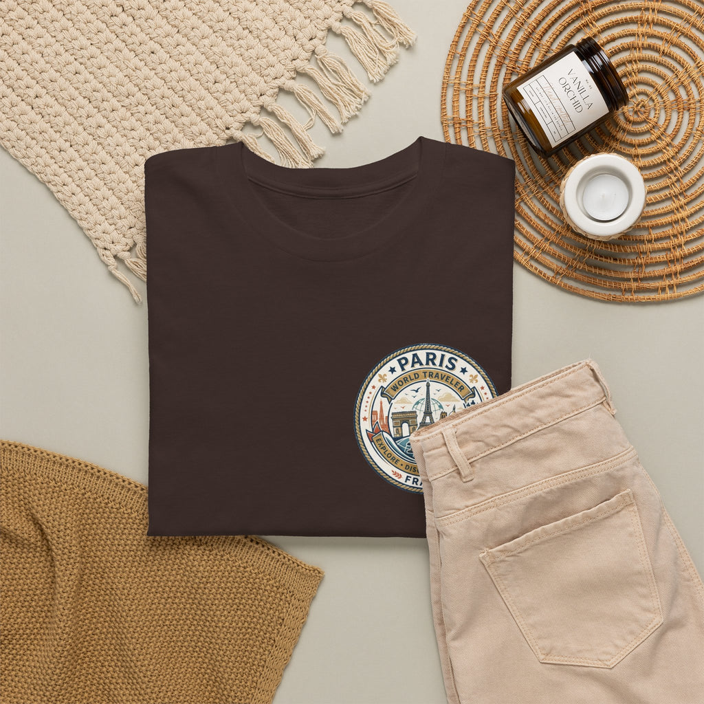 Paris, France World Traveler Unisex Heavy Cotton Tee