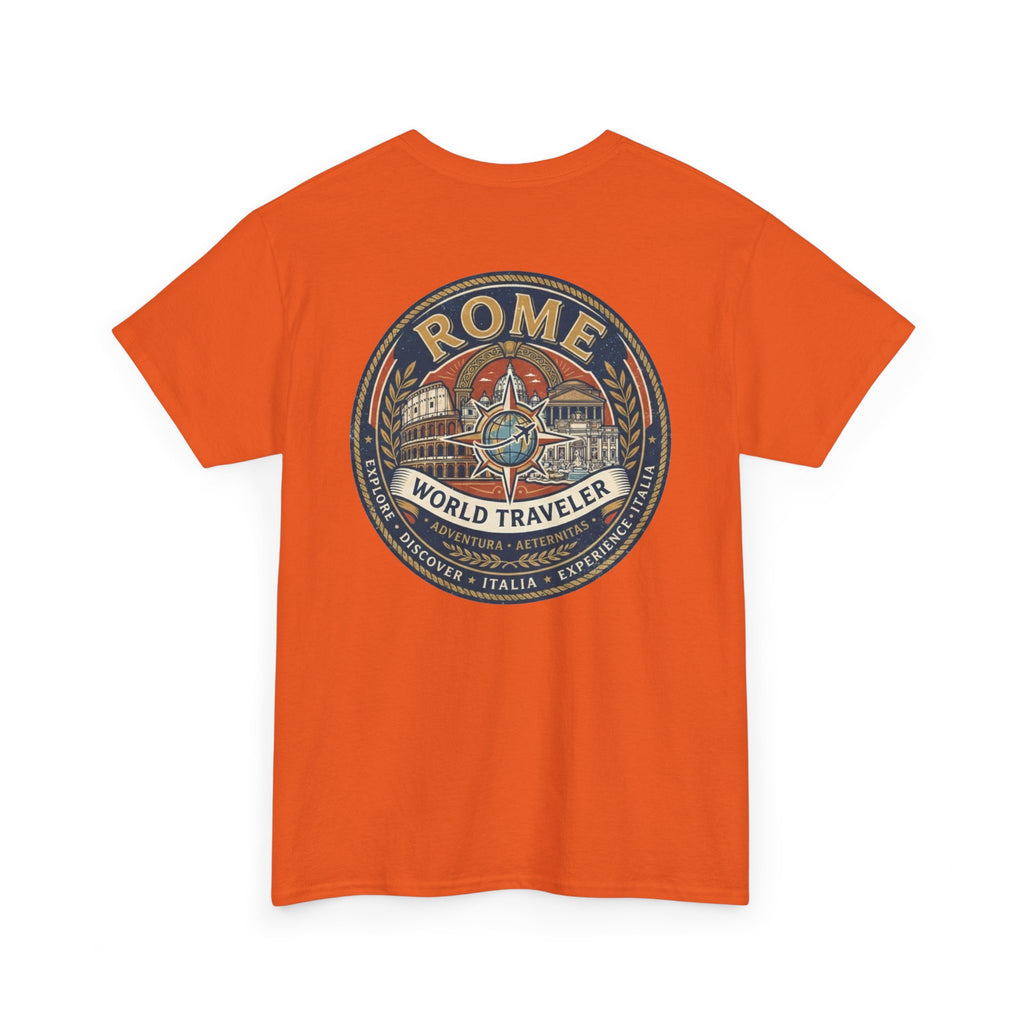 Rome, Italy World Traveler Unisex Heavy Cotton Tee