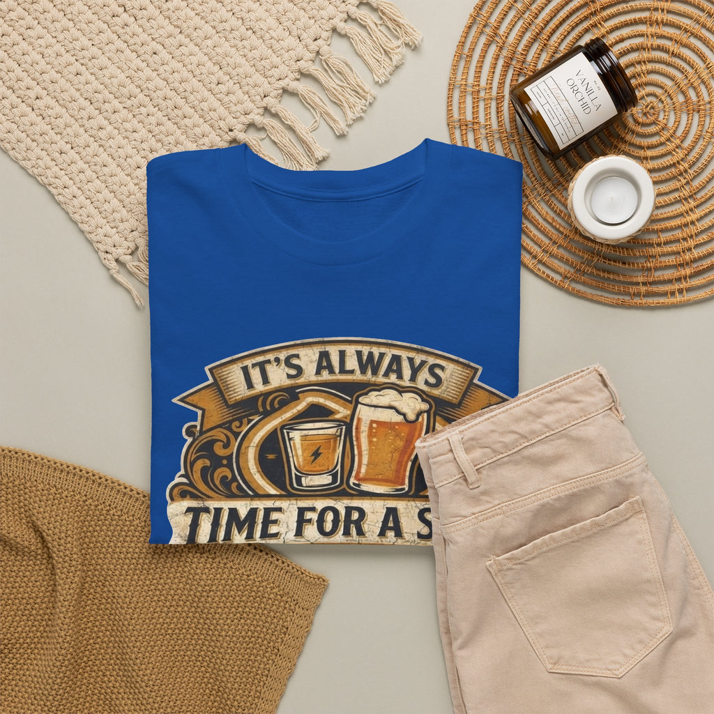 Time for a shot and a beer Unisex Heavy Cotton Tee