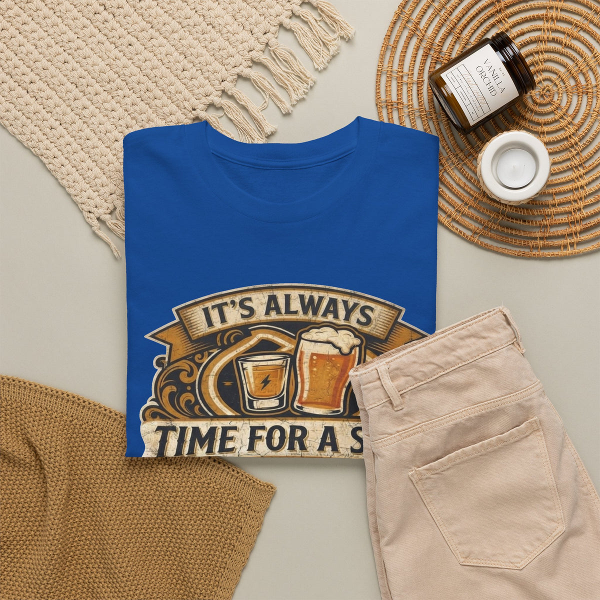 Time for a shot and a beer Unisex Heavy Cotton Tee